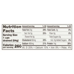 Wild Caught Gourmet Brisling Sardines in Extra Virgin Olive Oil, 4.23 oz Can