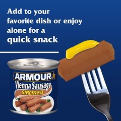 Armour Star Vienna Sausage, Smoked 🔥 4.6 oz Case of *24 Canned Sausage