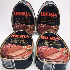 6 Iberia Boneless & Skinless Cooked Canned Ham 16oz (1LB.) dak picnic. 09/2030