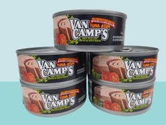VAN CAMP’S TUNA YELLOWFIN IN VEGETABLE OIL FANCY SOLID LIGHT 5 OZ EXP: 2028 5PCS