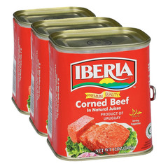 Corned Beef, 12 Oz, Premium Quality Corned Beef with Natural Juices, Halal