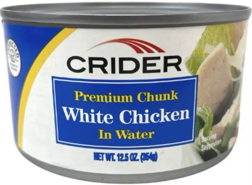 Crider Premium Chunky White Chicken in Water (12 Cans of 12.5 oz. Each)