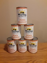 Canned Pork Breakfast Sausage 14.5oz 6-Pack Werling & Sons Survival Camping LTS