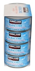 Kirkland Albacore Solid White Tuna in Water – 8 Cans (Total Net Weight 3.5lbs)