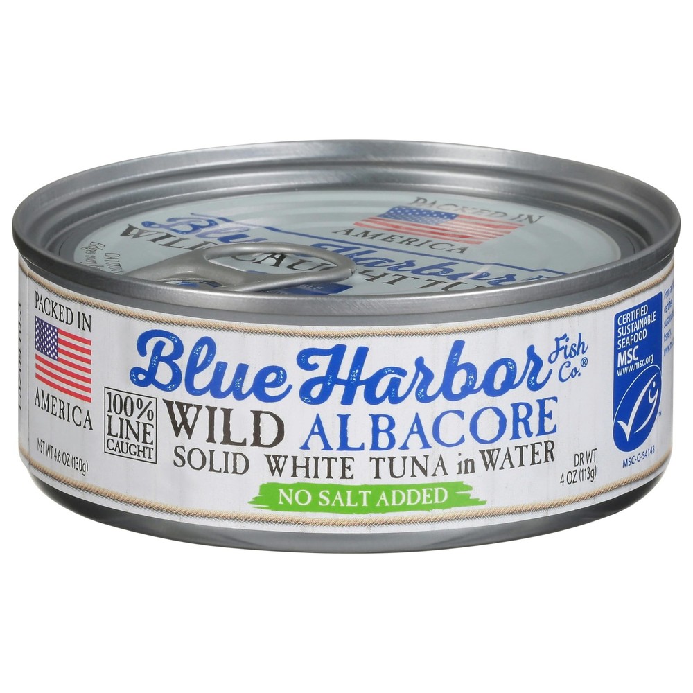 Blue Harbor Tuna Albacore Wild Salad With No Salt 4.6 oz (Pack of 12)