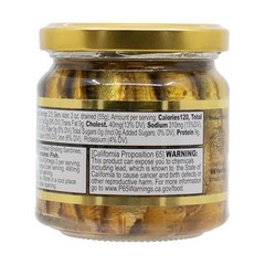 Naturally Alder Wood Smoked Brisling Sardines in Olive Oil 6.5oz Jar