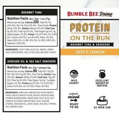 Protein on the Run Snack Kit, Pack of 12 – Gourmet Tuna Marinated in Olive Oi…
