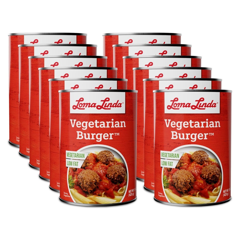 Loma Linda – Low Fat Vegetarian Burger (15 oz.) – Plant Based
