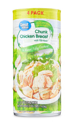 Great Value Chunk Chicken Breast, 12.5 Ounce Can (4 Pack) Free Shipping