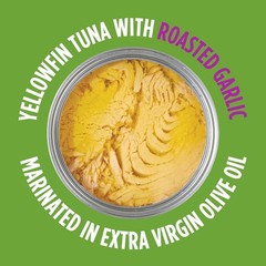 High-Protein E.V.O.O. Yellowfin Tuna – Roasted Garlic Flavor, 4.5 oz, 12 Pack