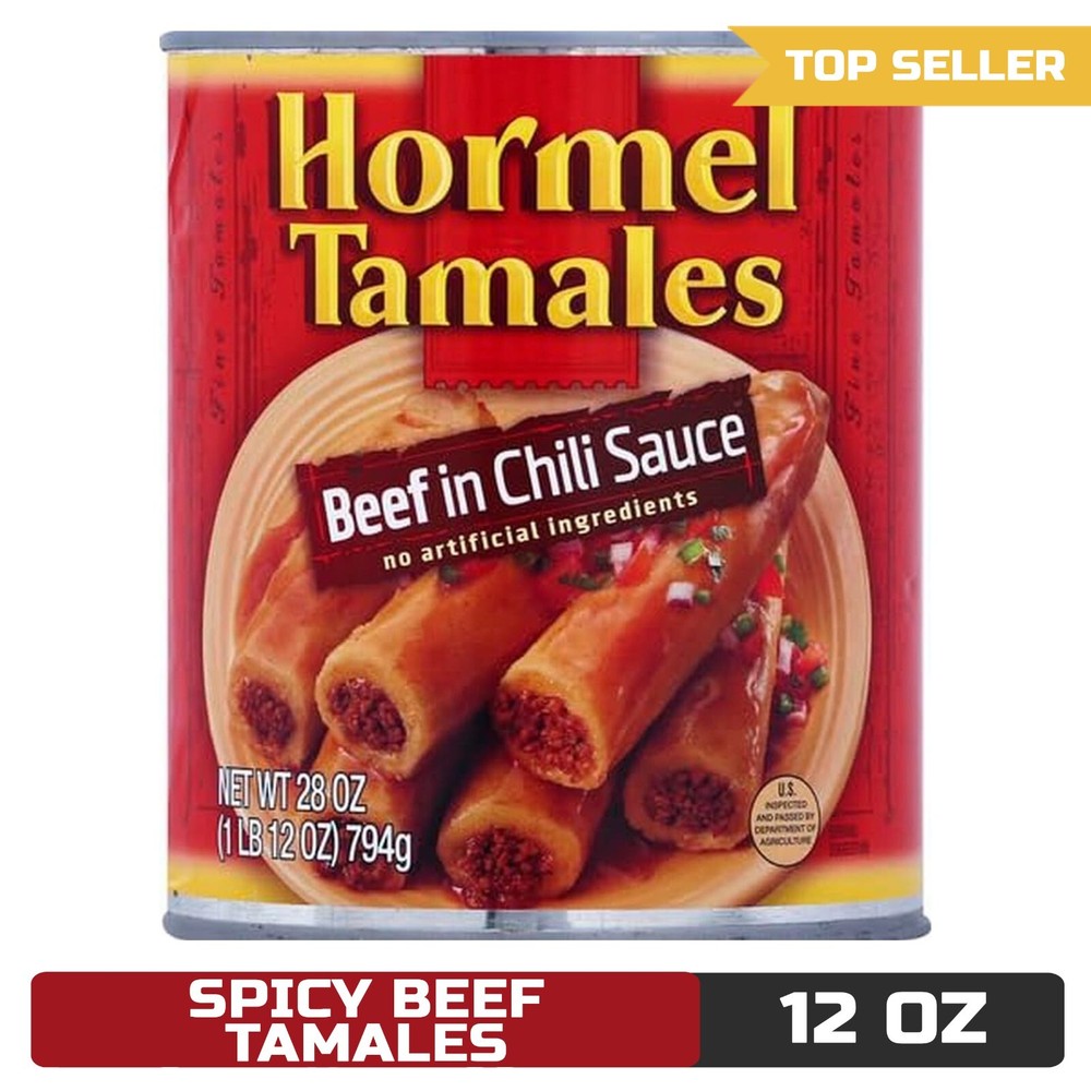 HORMEL Beef Tamales in Chili Sauce, 28 oz Can