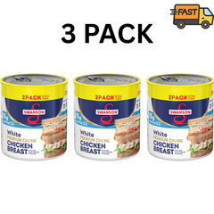 3 Pack Swanson Premium White Chunk Chicken Breast 12.5 oz Canned Chicken
