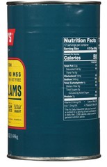 Snow’s Ocean Chopped Clams Canned, 51 oz Can – 7g Protein per Serving – Gluten F