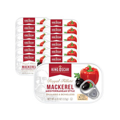 Wild Caught Skinless Boneless Mackerel in Olive Oil, 6-Pack, 4.05 oz Cans