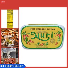 Portuguese Sardines in Spiced Olive Oil 2 Pack 4.4 oz Cans Wild Caught