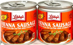 Libby’s Vienna Sausage Chicken, Beef, Pork in Barbecue Sauce 4.6 oz (Pack of 2)
