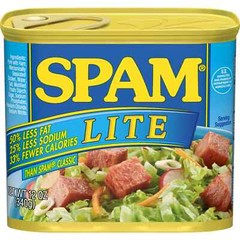 6 Pack SPAM Lite 50% less fat, 25% less sodium and 33% Fewer calories 12 oz Cans