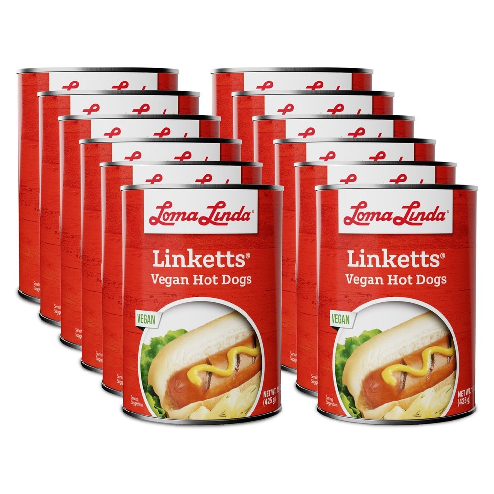 Loma Linda – Linketts (15 oz.) – Plant Based Hot Dogs – Vegan