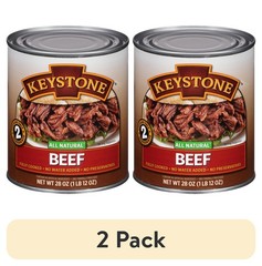 All Natural Beef Keystone 28 oz Can 2 Pack Shelf Stable Cooked Beef