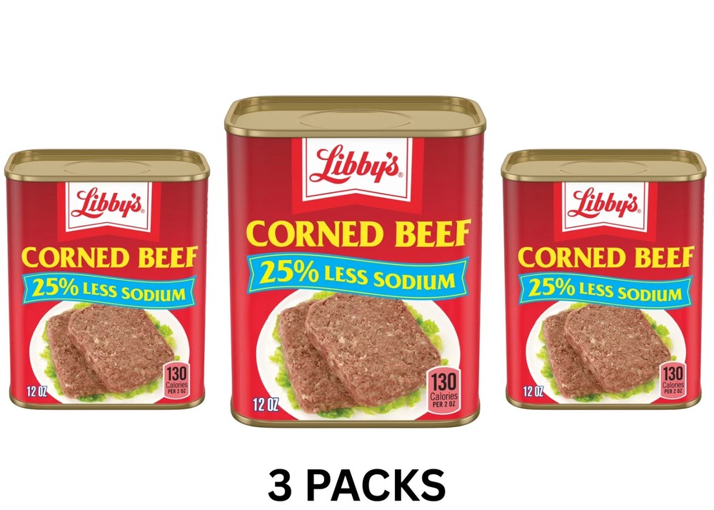 (3 pack) Libby’s Corned Beef, 12 oz Can free shipping