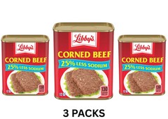 (3 pack) Libby’s Corned Beef, 12 oz Can free shipping