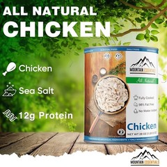 5 Can- Mountain Essentials Variety Pack 28oz Beef, Pork, G.Beef, Chicken, Turkey