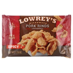 Lowrey’s Hot & Spicy Pork Rinds, 1.75 Oz, 18 Count