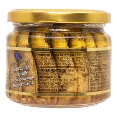 MW Polar Naturally Alder Wood Smoked Brisling Sardines in Olive Oil, 9.5oz Ja…