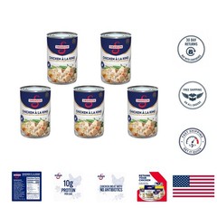 Swanson Chicken a la King (Pack of 5) – Comforting 10.5 OZ Cans with 10g Protein