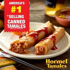 (3 pack) Beef Tamales in Chili Sauce, Shelf Stable, 28 oz Steel Can