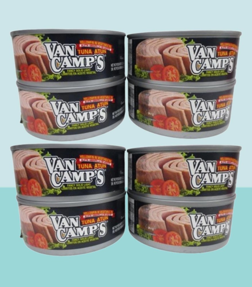 VAN CAMP’S TUNA YELLOWFIN IN VEGETABLE OIL FANCY SOLID LIGHT 5 OZ EXP: 2028 8PCS