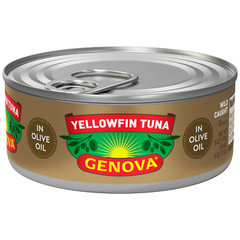 Premium Yellowfin Tuna in Olive Oil, Wild Caught, Solid Light, 5 Oz. Can (Pac…