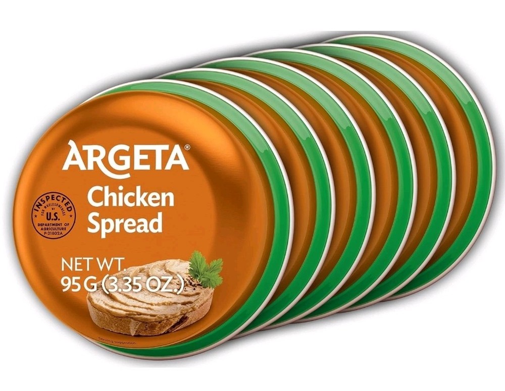 Argeta Pate Spread, Chicken, 3.35Oz (6 PACK)