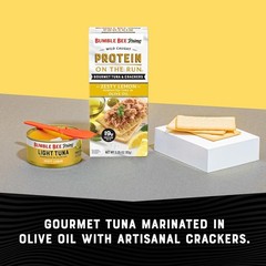 Snack Kit Prime Protein Gourmet Tuna Olive Oil Zesty Lemon Easy Open Can 12 Pack