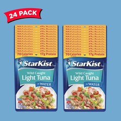 Chunk Light Tuna Pouch, 24 Pack, Wild Caught, 17g Protein, Keto, Gluten Free