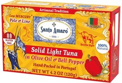 6 Pk Santo Amaro Pole & Line Wild Tuna Fillets in Virgin Olive Oil – BELL PEPPER
