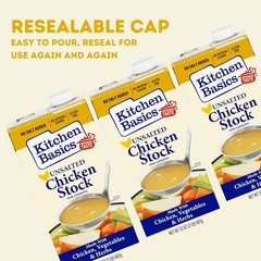 Unsalted Chicken Stock – 32oz Carton, Pack of 12
