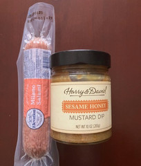 Milano Salami And Harry & David Sesame Honey Mustard Dip