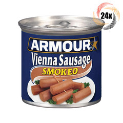 24x Cans Armour Star Smoked Flavor Vienna Sausages | 4.6oz | Fast Shipping!