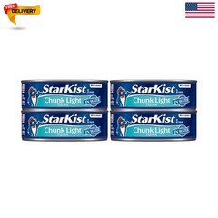 Chunk Light Tuna in Water, 5oz Canned Tuna, 4-Pack | 20g Protein Per Serving,…