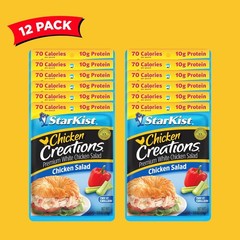 Chicken Creations Chicken Salad Pouch (2.6 oz – 12 Pack) Fully Cooked White
