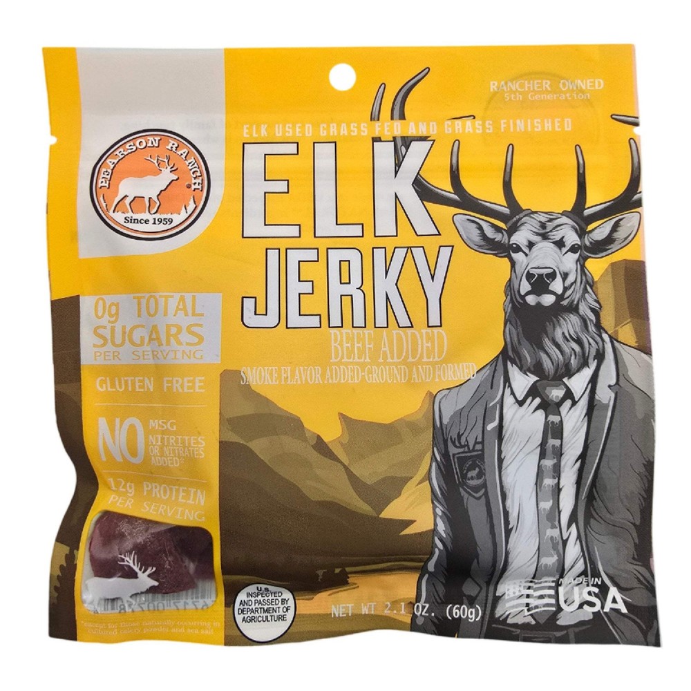 Elk Jerky – 2.1oz Resealable Bag