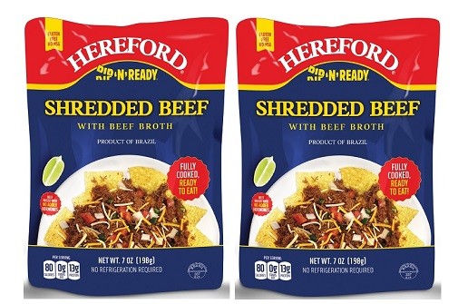Hereford Shredded Beef with Beef Broth 2 Pack