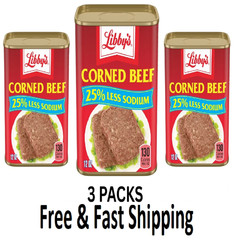 Libby’s Corned Beef, 14g Protein Per Serving, Canned Meat, 12 oz. Can