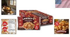 Delicious Bacon Curls Pork Rinds – Microwavable, 18 Pack, Family-Friendly Snack