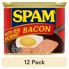 (3 pack) SPAM With Real HORMEL Bacon, 7 G Protein per Serving