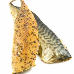 Hot Smoked MACKEREL FILLETS with black PEPPER -Wild Caught 11oz for $11