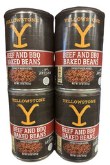 Yellowstone Beef and BBQ Baked Beans 15 oz Cans, Pack of 4