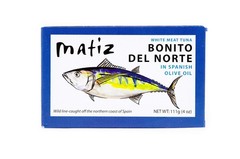 Matiz España Bonito Del Norte 100% Natural, 4 oz, White Meat Tuna in Olive Oil