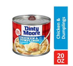 Dinty Moore Chicken Dumpling 8 Pack 20oz Cans Shelf Stale 11g Protein Bulk Meal